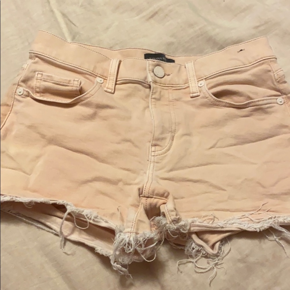 Banana Republic Orange Jean Mid-Rise 3” Short
